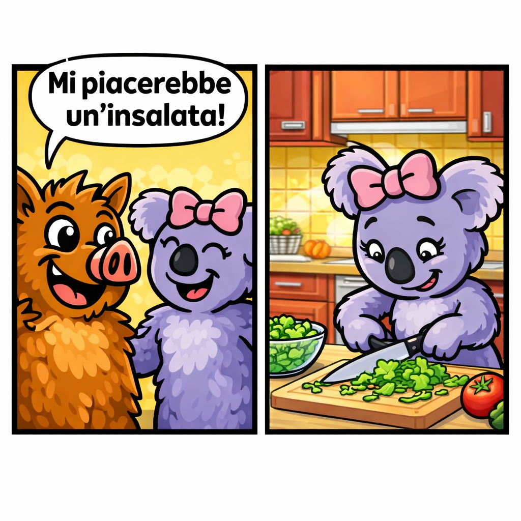 L'insalata - vignetta 1